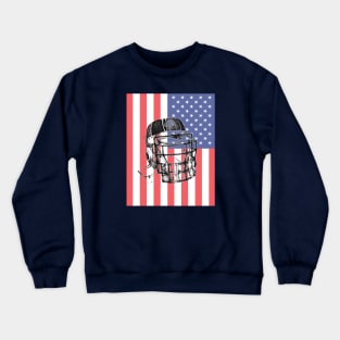 US Flag Brain Bucket Crewneck Sweatshirt